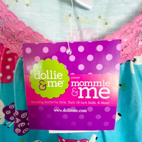 NEW Dollie & Me Womens Counting Sheep Nightgown NWT M - Picture 3 of 11
